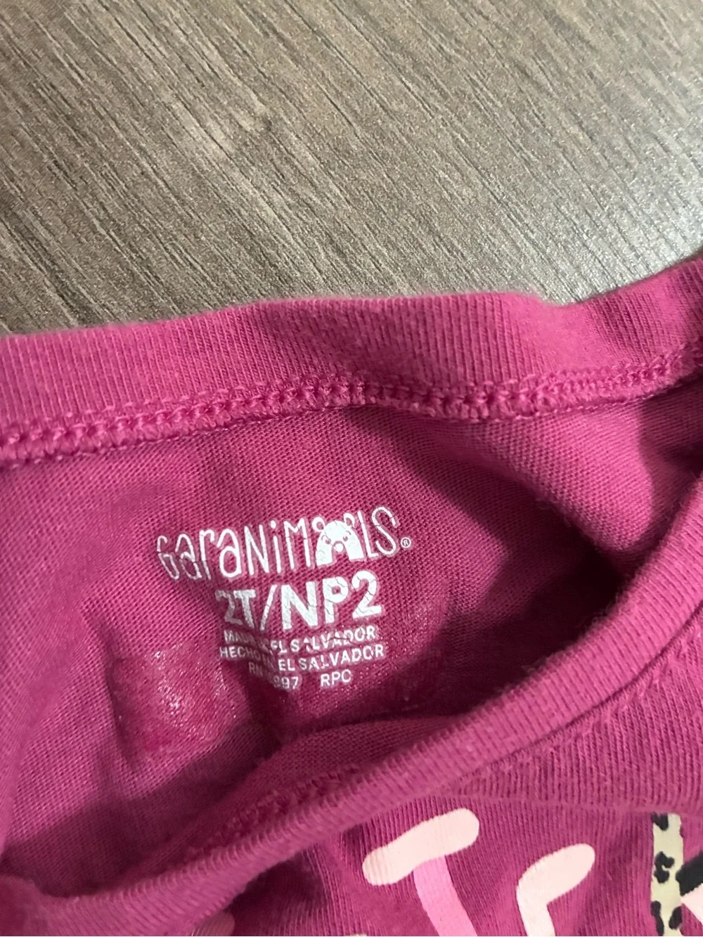 Cat & Jack White Toddler Tee with Pink and Yellow Accent